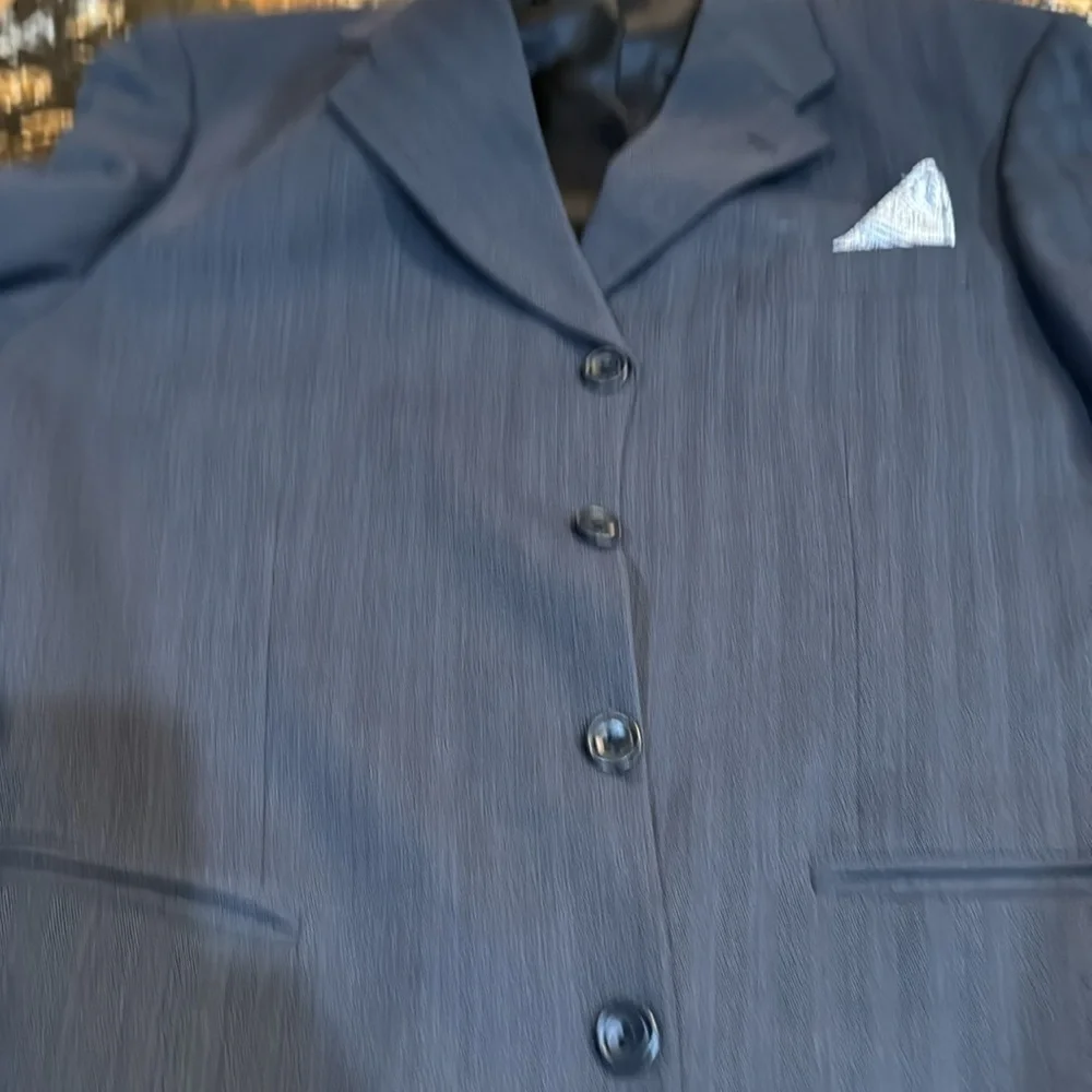 Bernini Signature Super‎ 100’s wool charcoal 4 button blazer